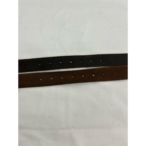 American Eagle Outfitters Men's Brown Leather Belt Bundle of Two Size Large - Picture 5 of 9
